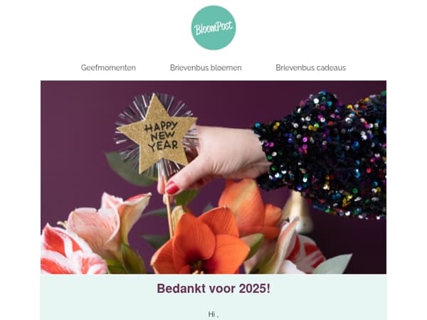 Bedankt dat je zo attent was in 2025!