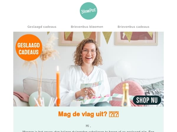 Morgen is het zover...