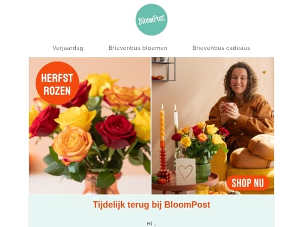 Verras nu! Want op = op 🌹️