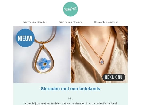 Nieuw: bloemensieraden