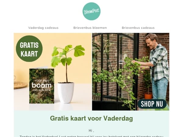 Gratis kaart voor Vaderdag 💌
