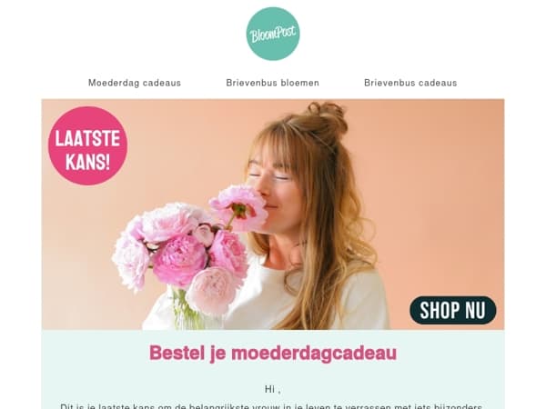 Laatste kans: bestel nu jouw moederdagcadeau