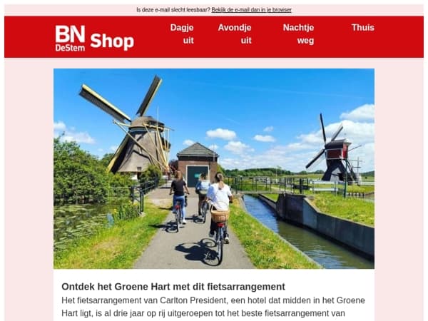 Boek een bekroond fietsarrangement met korting