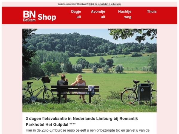 Ontspan tijdens een fietsvakantie in Zuid-Limburg