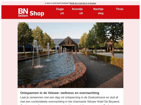 Nu extra voordelig: luxe wellness & overnachting