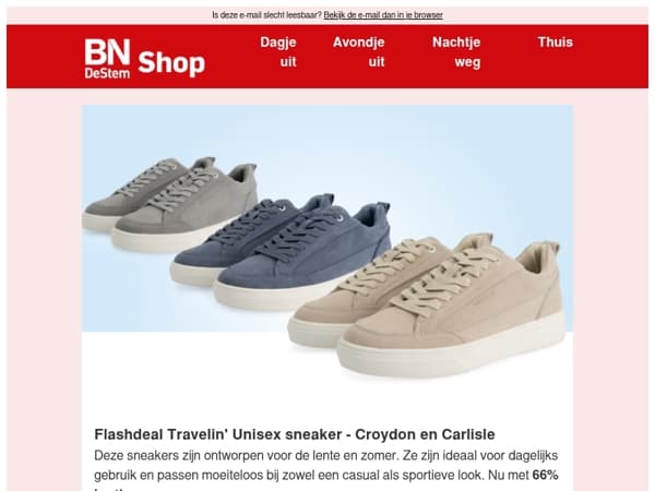 Loop in stijl en met comfort én met 66% voordeel