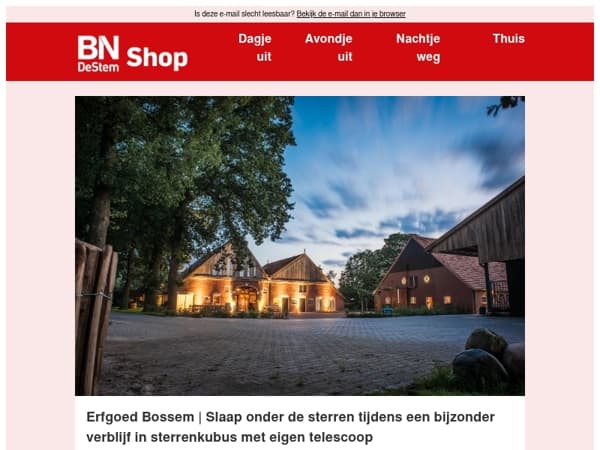 Verblijf midden in de natuur, ver weg van de drukte