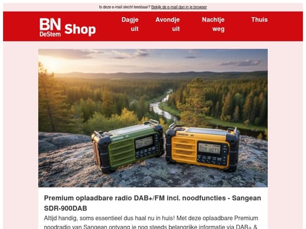 Eén radio, altijd voorbereid
