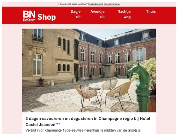 Overnacht temidden van de Champagne wijgaarden