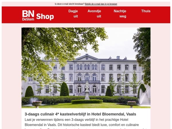 Overnacht in een historisch kasteel