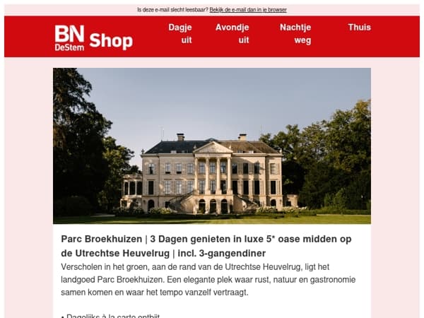 Overnacht aan de rand van de Utrechtse Heuvelrug