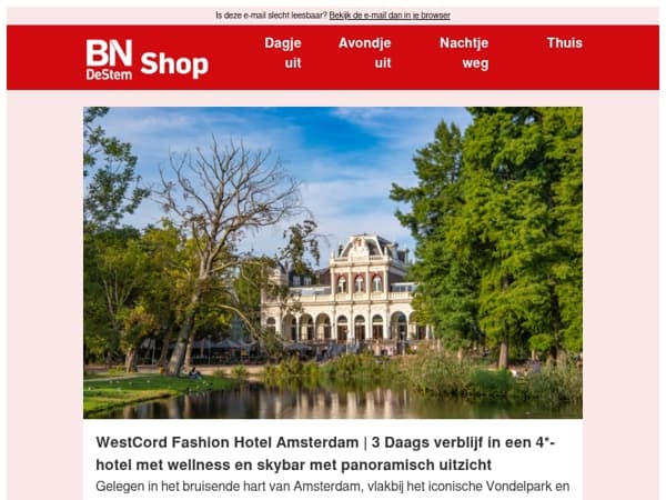 Verblijf in hartje Amsterdam in een trendy hotel