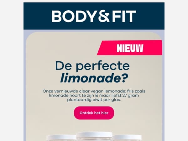 Limonade & 27g plantaardig eiwit in één glas