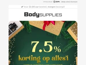 𝟳,𝟱% 𝗸𝗲𝗿𝘀𝘁𝗸𝗼𝗿𝘁𝗶𝗻𝗴 𝗼𝗽 𝗮𝗹𝗹𝗲𝘀! 🎅