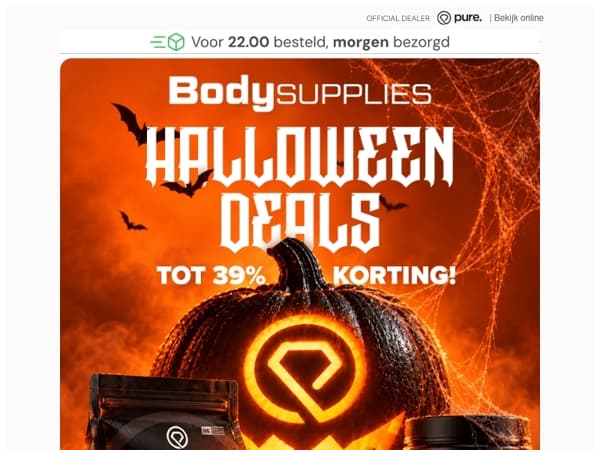 Schrik niet: tot 39% korting deze Halloween 👻