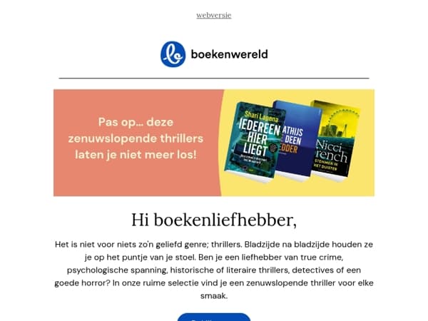 Pas op… deze zenuwslopende thrillers laten je niet meer los!