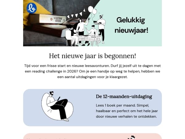 Gelukkig nieuwjaar! ✨ Wat wordt jouw reading challenge?