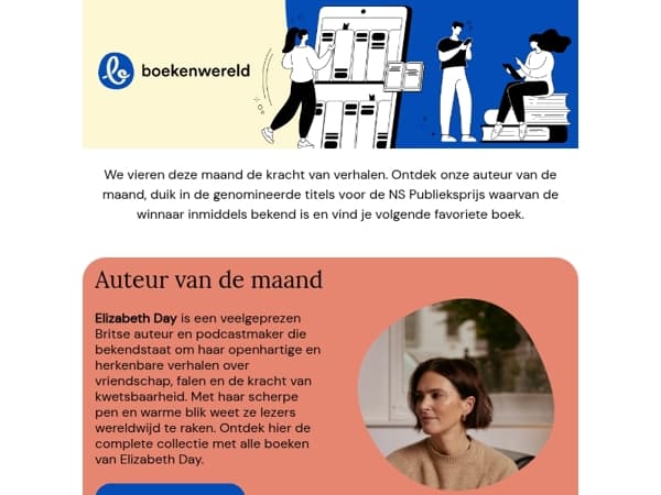 Benieuwd wie de auteur van de maand is? + meer boekentips