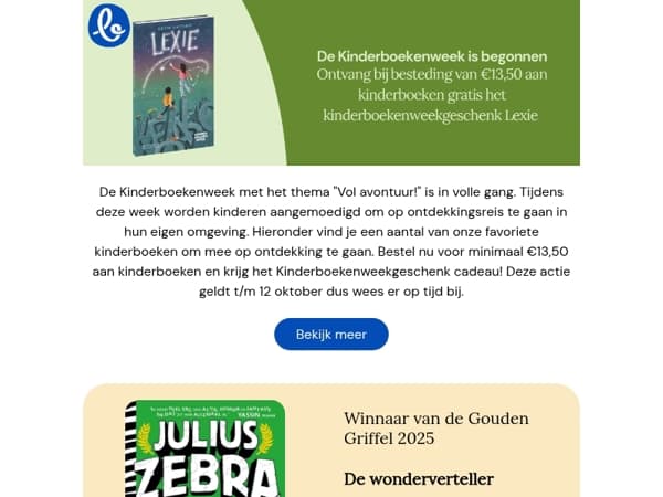 Vier de Kinderboekenweek met Boekenwereld!