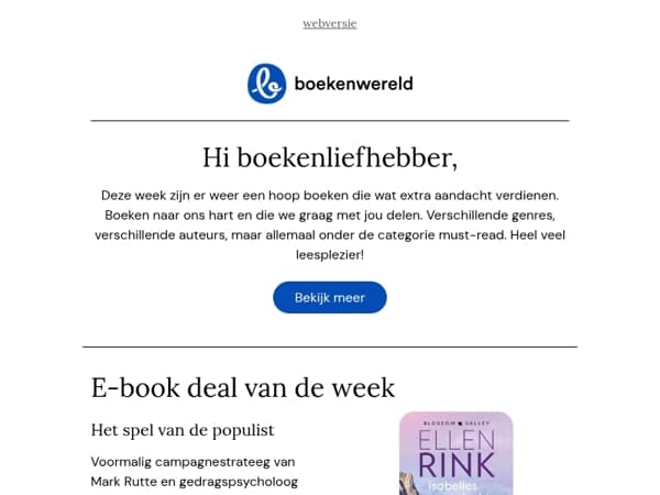 Nieuwe week, nieuwe tips