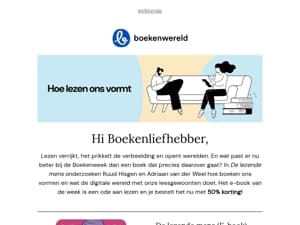 Een ode aan lezen tijdens de Boekenweek