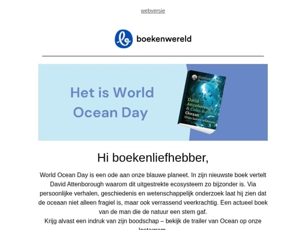 Het is World Ocean Day 🌊