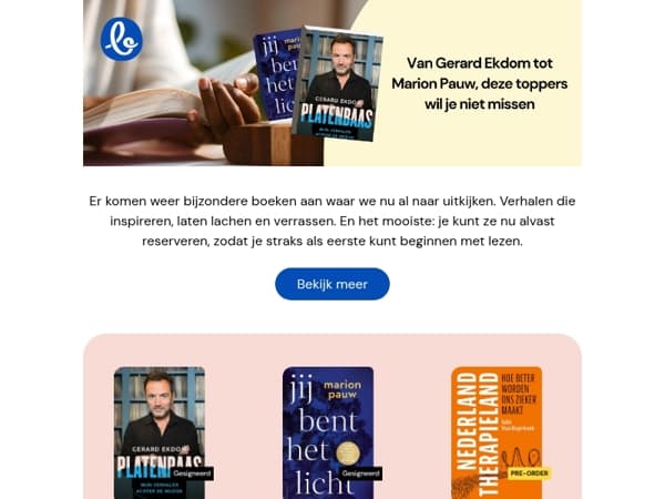 Reserveer nu jouw favoriete nieuwe boek 📚️