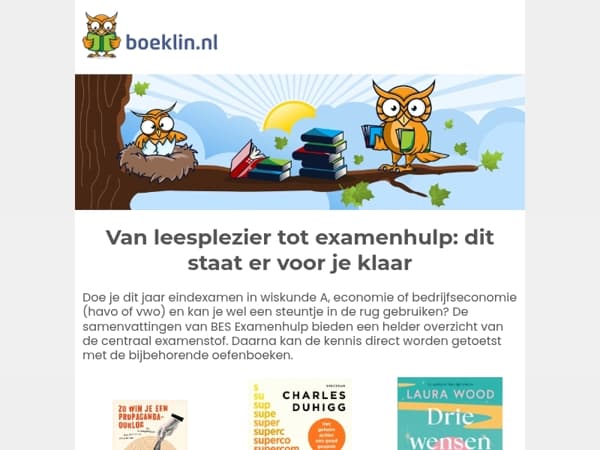 Nieuwe voorraad + Slimme voorbereiding op je examen