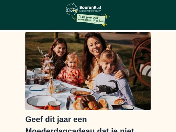 Nog geen Moederdagcadeau? Wij hebben iets bijzonders 🌷