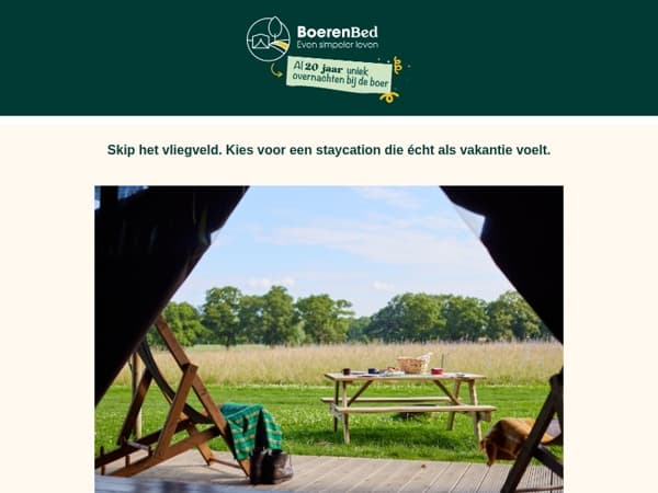 Vakantie deze zomer? Gewoon lekker dichtbij.