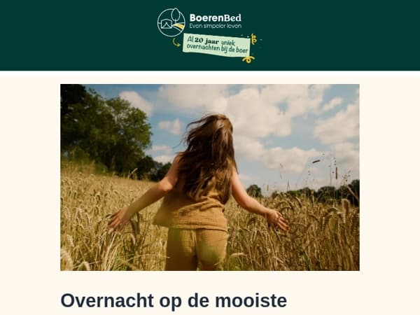 🌍 De BoerenBed-beleving buiten Nederland? Hier wil je heen