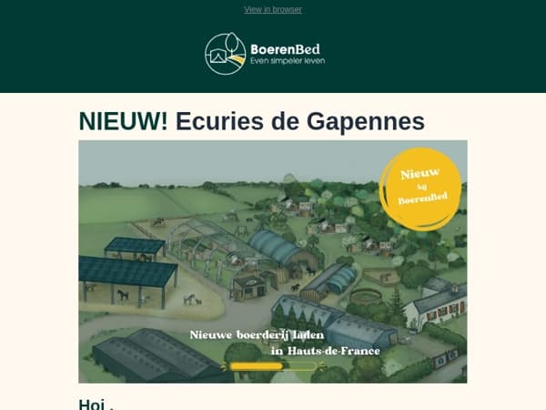 NIEUWE BoerenBed locatie! Ecuries de Gapennes 🐴 (met een aanbieding speciaal voor jou!)