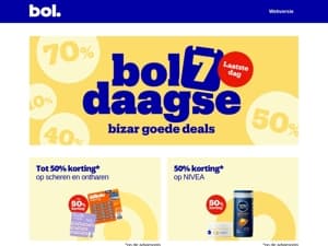 Laatste dag bol 7-daagse ⏰