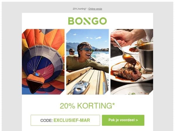 Speciaal voor jou: -20% voor je lenteavonturen