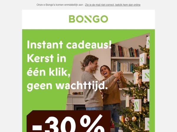 Last-minute kerstcadeau? Wij zorgen ervoor 🎁 