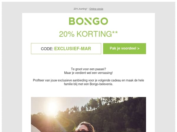 Pasen zoals jij het wilt, maar wel met korting 