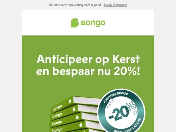 Laatste dagen: 20% korting op cadeau-ervaringen verdwijnt snel