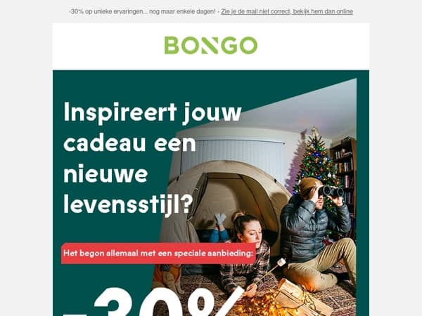 30% korting - mis het niet!🎁 