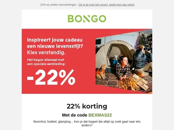 22% voor koppels dol op Kerstmis🎄 
