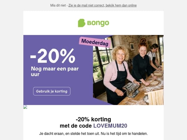 Laatste uren om dank je wel te zeggen ⏳ 