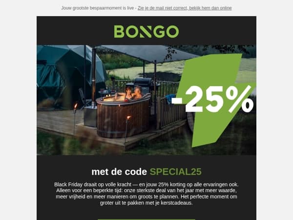 Het is zover: 25% korting — onze beste van het jaar ✨ 