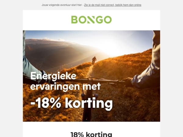 Pak nu 18% korting op Bongo Adventure-ervaringen