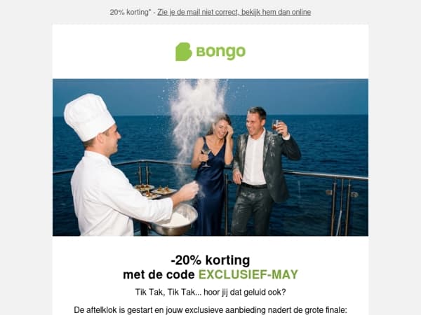 -20% alleen tot middernacht ⏰ 