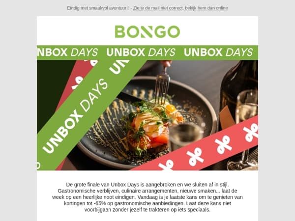 Sluit de week af met een goed gevoel