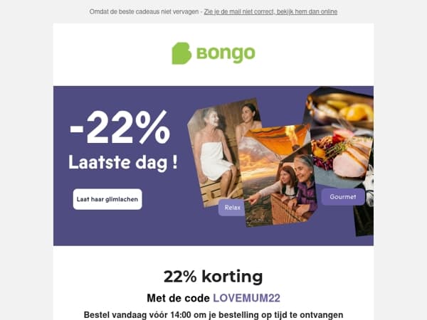 Geef haar iets dat ze meedraagt