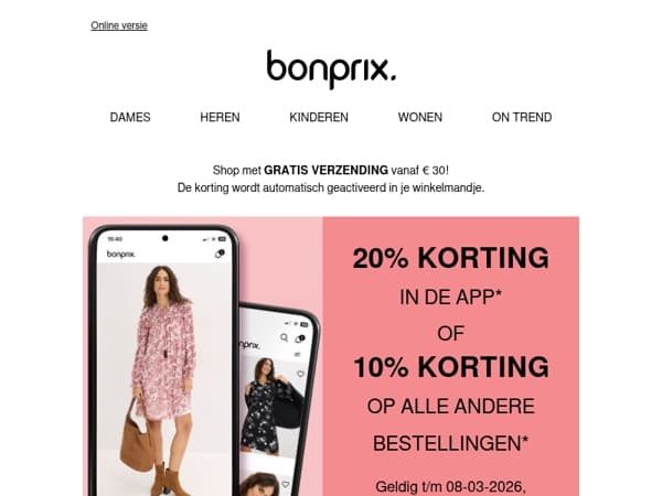 Happy Woman's Day! 💖 20% in de app of 10% op alle andere bestellingen 📲