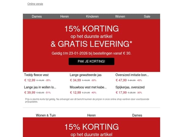 Winter SALE Finale ❄️ Tot wel - 50% ❄️