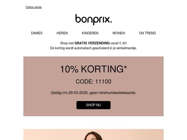 10% korting voor jou