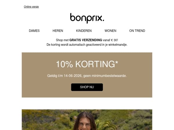 Wees er snel bij: 10% korting!