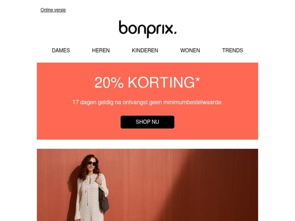  🌟 Yeah, 20% korting op je eerste bestelling! 🌟